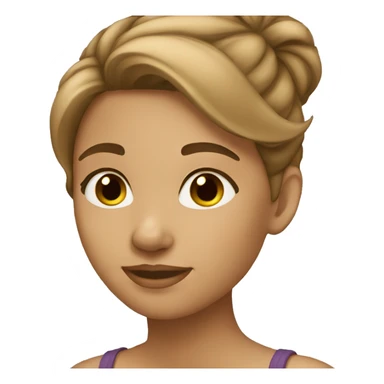 light tan girl with lightbrown hair sticker