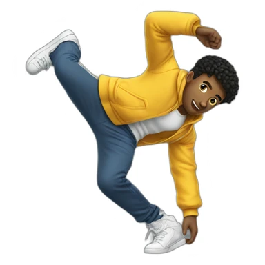 Breakdancer sticker