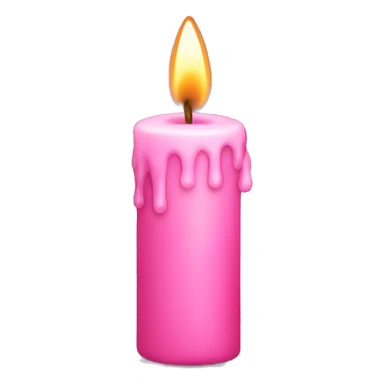Pink candle  sticker