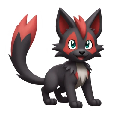 Litten-Zoroark-Mightyena-Zorua full body sticker