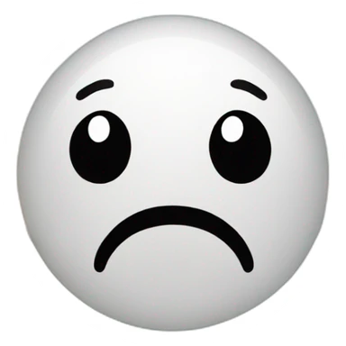 sad face in a beautiful nature sticker