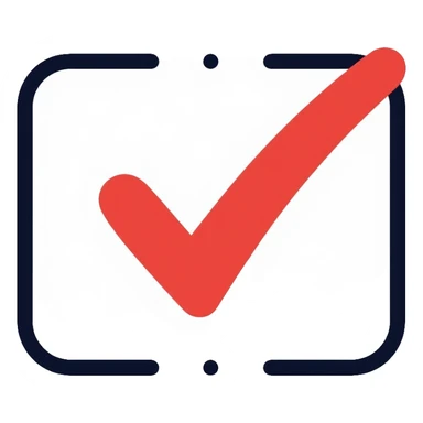 checkbox with check mark sticker