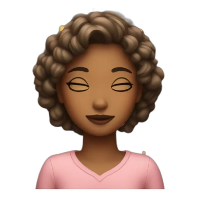 girl dreaming sticker