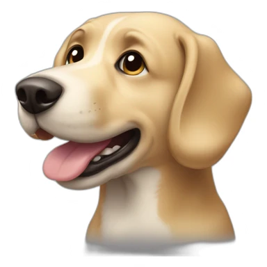 german dog smyling sticker