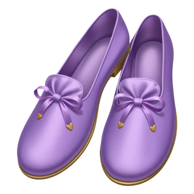 Light purple silk slippers and robe sticker