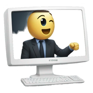 pc monitor gift sticker