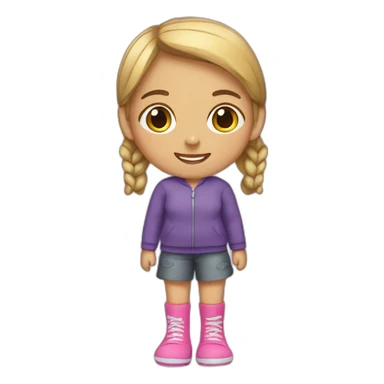 Girl wear socks sticker