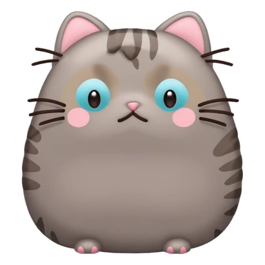 sad pusheen red heard it should be sad sticker