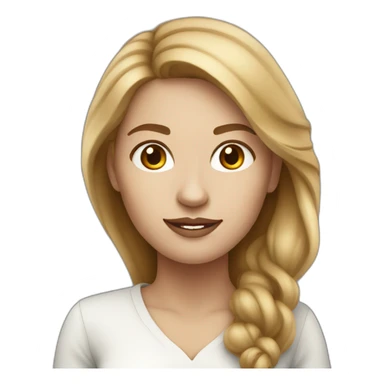 white-skinned woman with light brown hair entrepreneur sticker