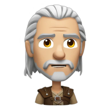 Geralt of Rivia smoking sticker