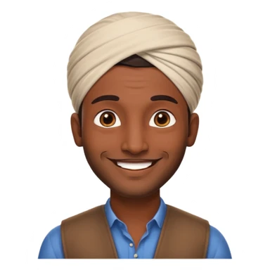 Handsome Indian man  sticker