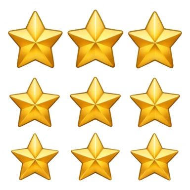 gold metal (!) style icon of a star sticker