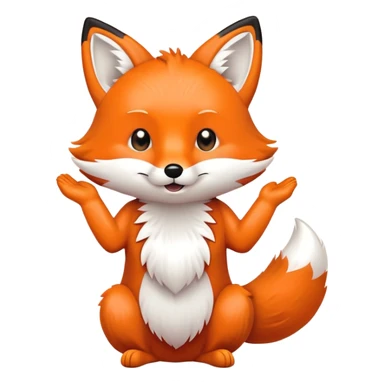 fox clapping sticker