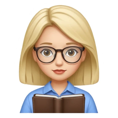 girl with notebook sticker