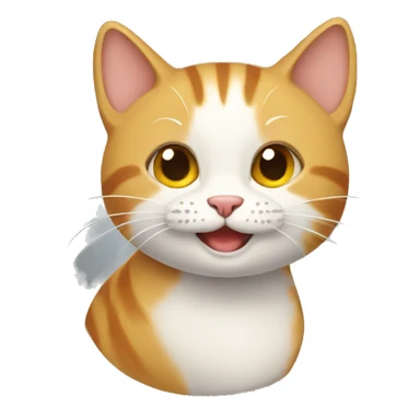 un gato feliz sticker