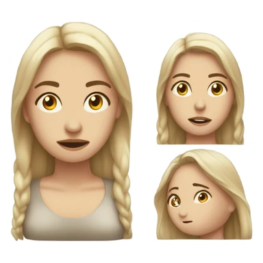 Donna che  piange  sticker