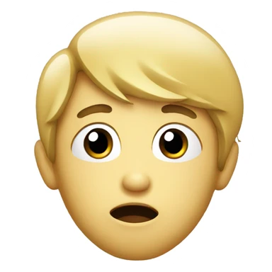 wondering face with open mouth sticker