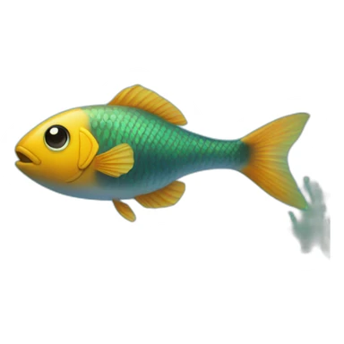 fish in a tank sticker