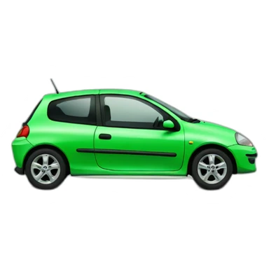 light green clio 2 sticker