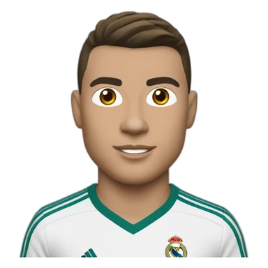 ronaldo at réal madrid sticker