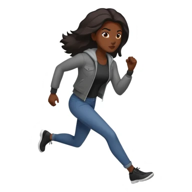 “A strong, fearless woman with dark skin, dressed in a stealthy, street-smart style. She moves with confidence, has a bold attitude, and carries a mysterious yet powerful presence—like a ninja in the streets.”  For emojis: 🥷🏾💪🏾😎🔥💰🔫👑 sticker