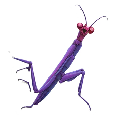 Bright coloured Stick insect on branch  sticker