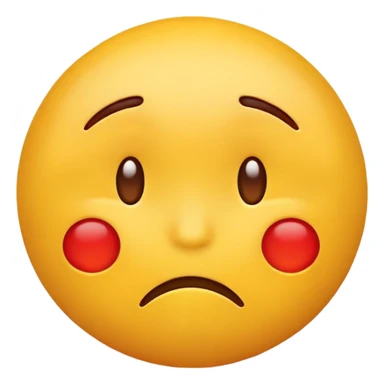 Embarrassed emoji  sticker