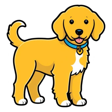 Mad golden doodle  sticker