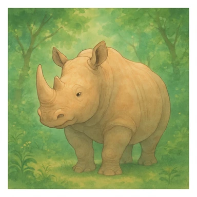 Rhino sticker