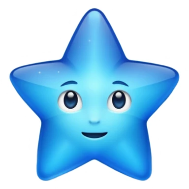 Étoile bleu sticker