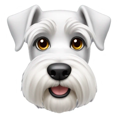 White Zwergschnauzer sticker