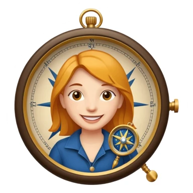 Magalhães with compas sticker