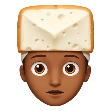 Paneer on boy's head sticker