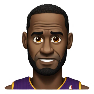 LeBron making a judgemental face  sticker
