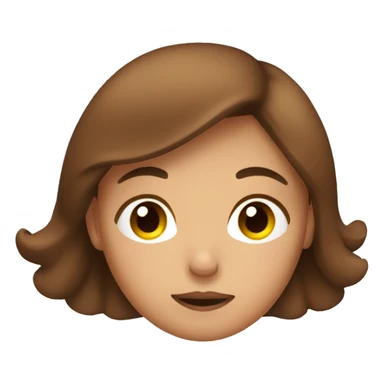 Browned hair girl sleep sticker