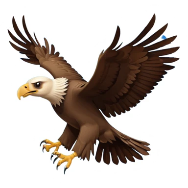 vulture fighting a hawk sticker