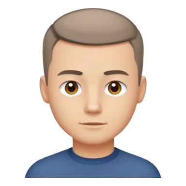 crew cut shorter hair sticker