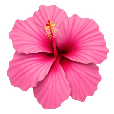 Pink hibiscus  sticker