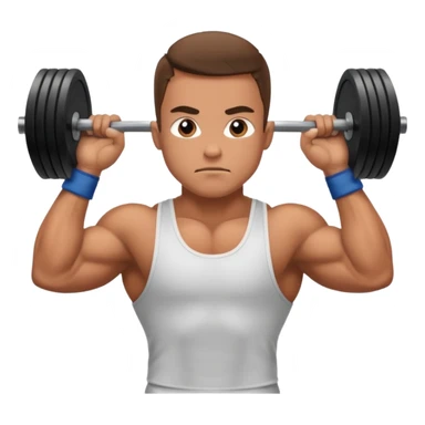 Weight lifter sticker