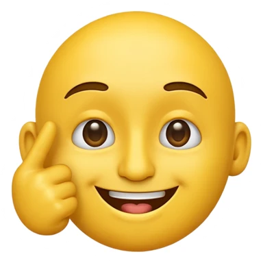 a emoji with two fingers in his nose sticker