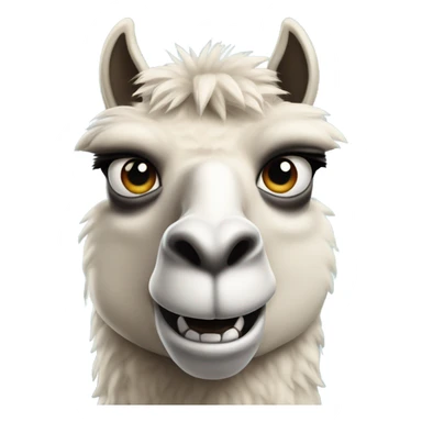 Angry lama  sticker