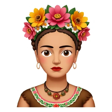 frida khalo style spam meat landscape  sticker