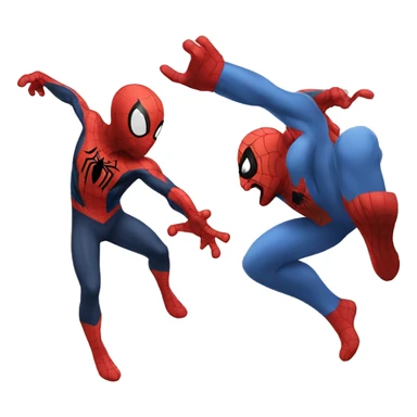 Spiderman fighting with parrot who is gray sticker