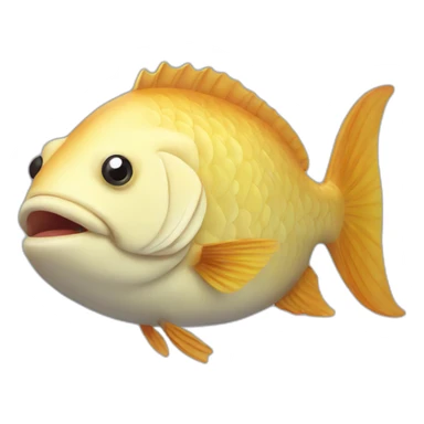 Fat fish sticker