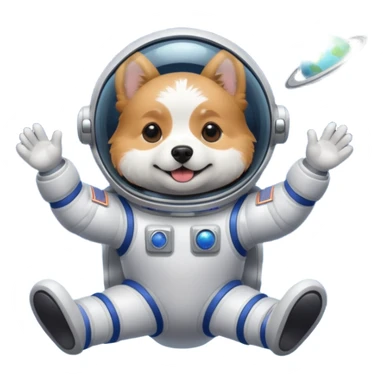 dogs in space sticker