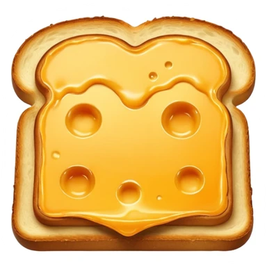 🍞🧀🍞 Closed cheese toast without a face sticker
