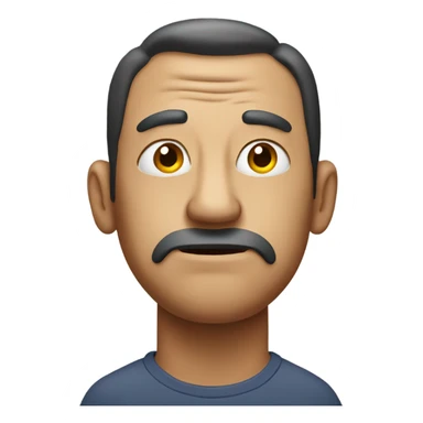 Constipated man sticker