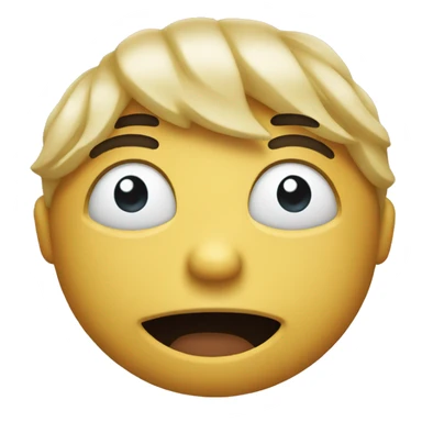 Smiling emoji slightly crying sticker