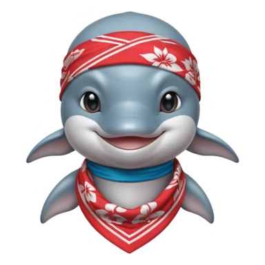 Thug dolphin wearing like a cholo  sticker