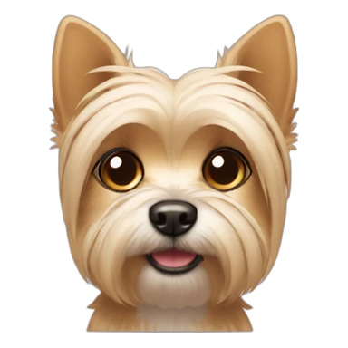 Morkie with pointy ears sticker